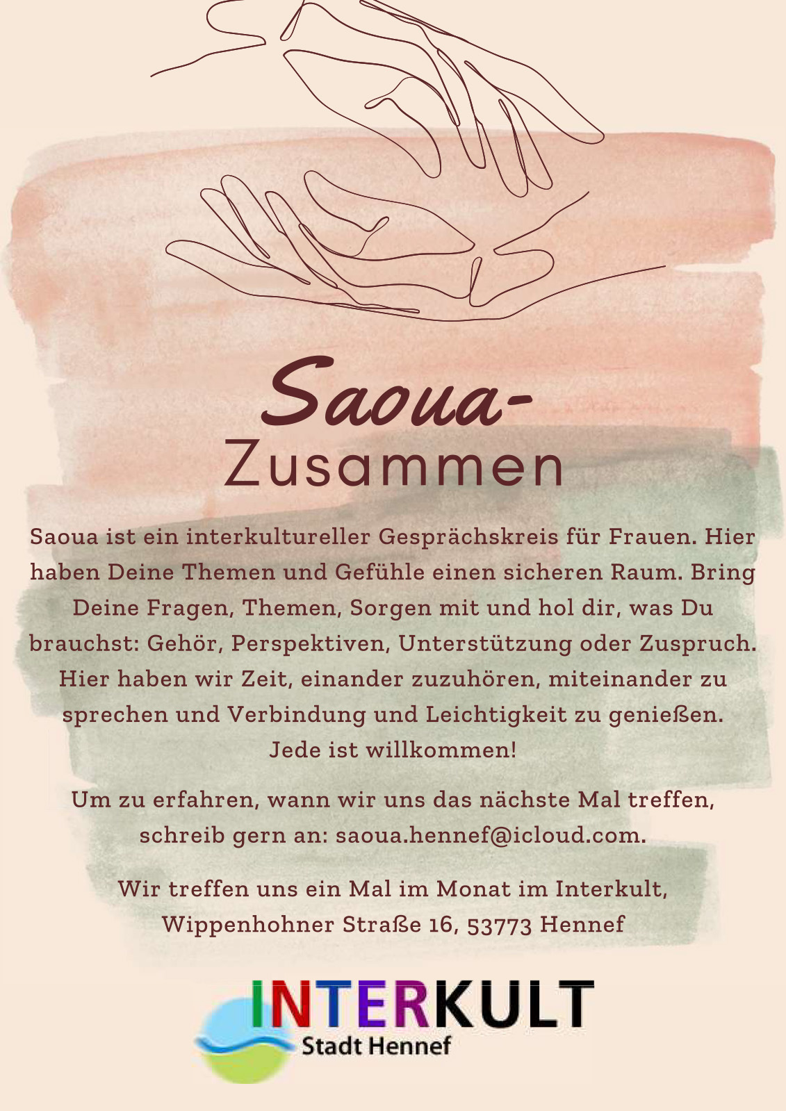 Saoua im INTERKULT: der interkulturelle Gesprächskreis für Frauen